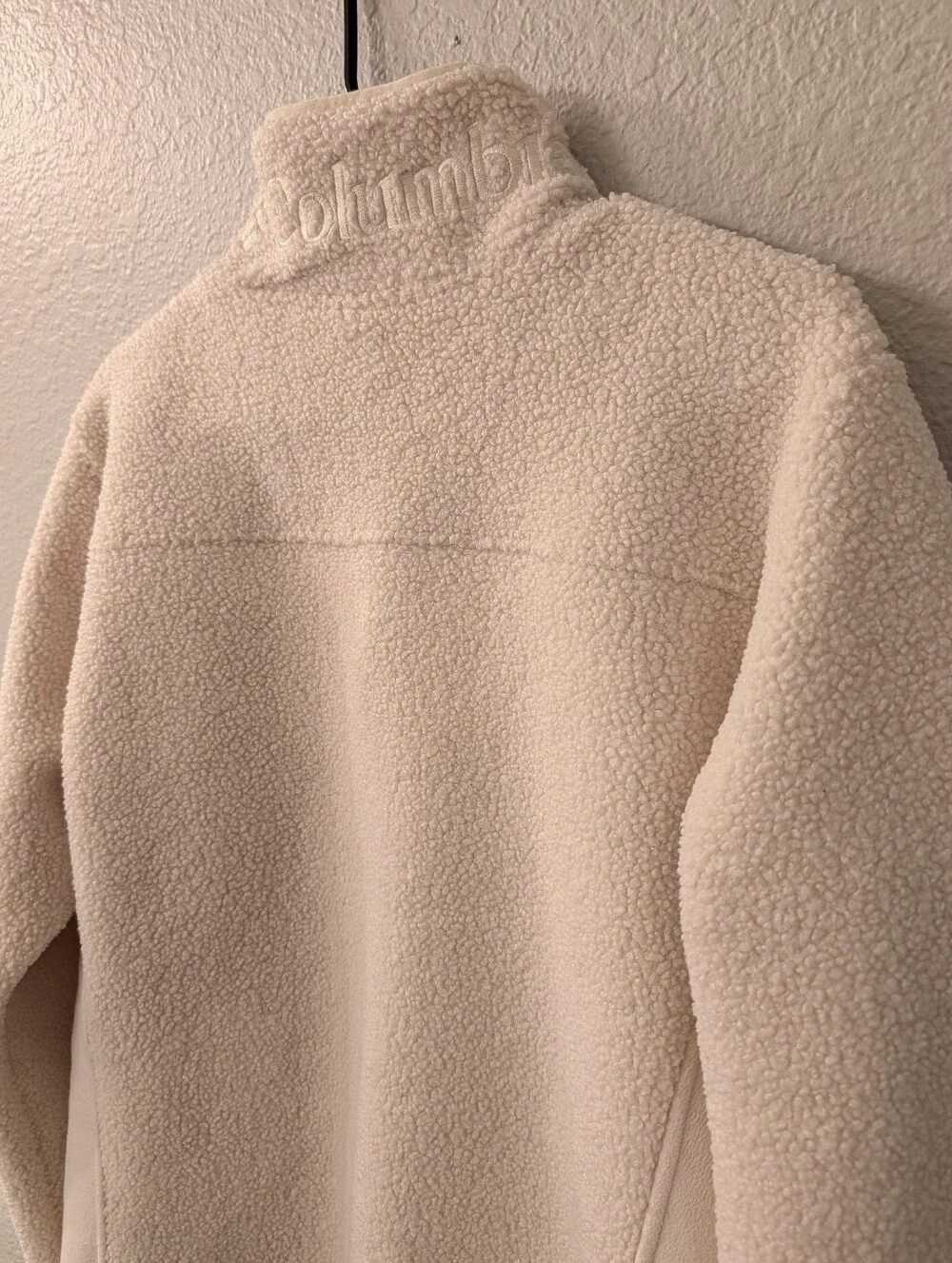 Columbia Faux Sherpa Fleece Full Zip Jacket Size XL